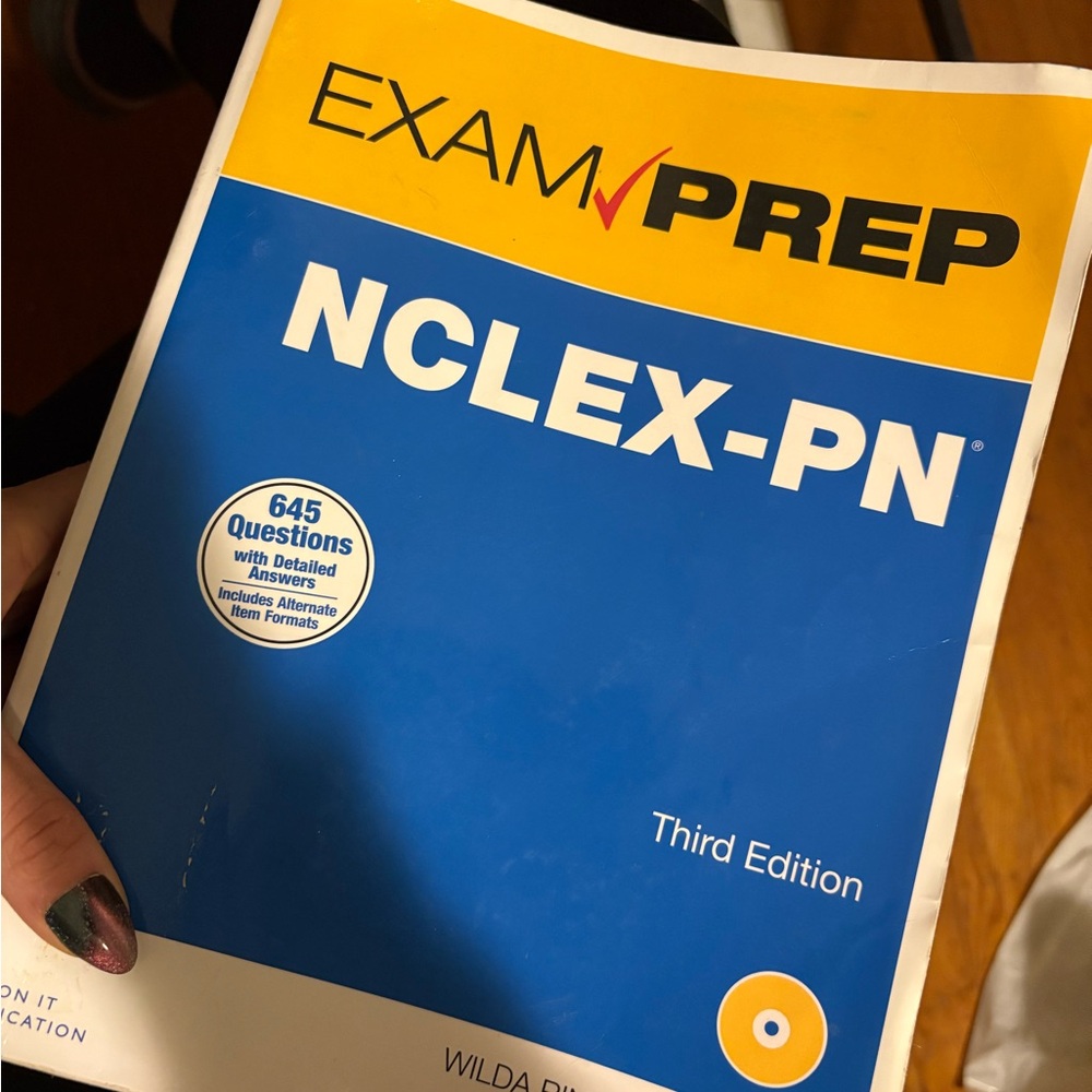 BOOK- NCLEX-PN Exam Prep Guide - Blue Cover lightly used